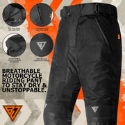 Motorbike Riding Trousers for Men- Men’s Breathable Mesh Riding Trousers- Lightweight Protective Motorbike Trousers