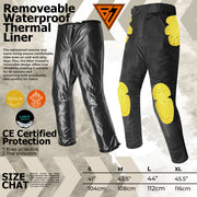 Motorbike Riding Trousers for Men- Men’s Breathable Mesh Riding Trousers- Lightweight Protective Motorbike Trousers