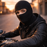 Motorcycle Balaclava Helmet Liner Face Mask – Unisex Cotton Jersey & Lycra Riding Cap