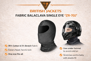 Motorcycle Balaclava Helmet Liner Face Mask – Unisex Cotton Jersey & Lycra Riding Cap
