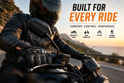 Motorcycle Riding Gloves with Protective Knuckle Amour | Touchscreen Motorbike Gloves