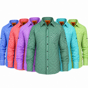 Men's Bavarian Trachten Check Shirt – Oktoberfest German Festival Shirt