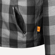 Men's CE Kevlar Lined Motorcycle Riding Shirt with Armour | Detachable Hood Lumberjack Biker Jacket