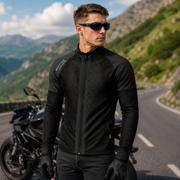 Men's  Motorcycle Mesh Shirt – Breathable 4-Way Stretch Riding Jacket with Removable Armour - British Jackets
