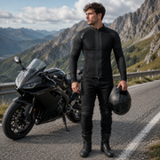 Men's  Motorcycle Mesh Shirt – Breathable 4-Way Stretch Riding Jacket with Removable Armour - British Jackets