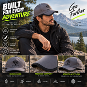 Men’s Peak Cap – Lightweight Sports Hat for Running, Hiking & Outdoor