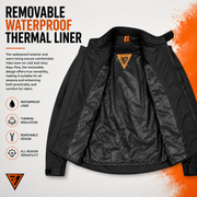 Men's Armoured Motorcycle Jacket | Waterproof Mesh Riding Jacket with CE Protectors